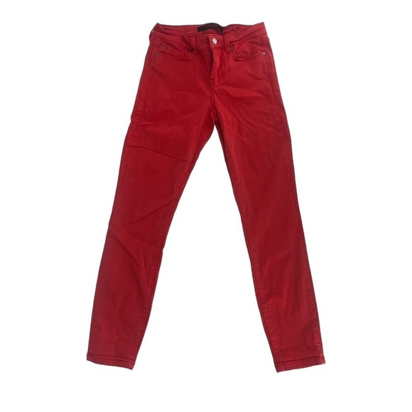 Liverpool Tomato Red The Crop Skinny Jeans Size 2 (26) Women’s - Picture 1 of 8